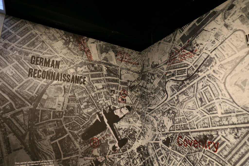 German reconnaissance map showing Alvis, Coventry