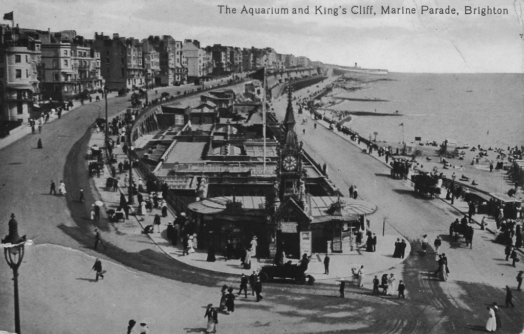 Brighton Marine Parade postcard