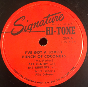 I've Got a Lovely Bunch of Coconuts 7 inch Single