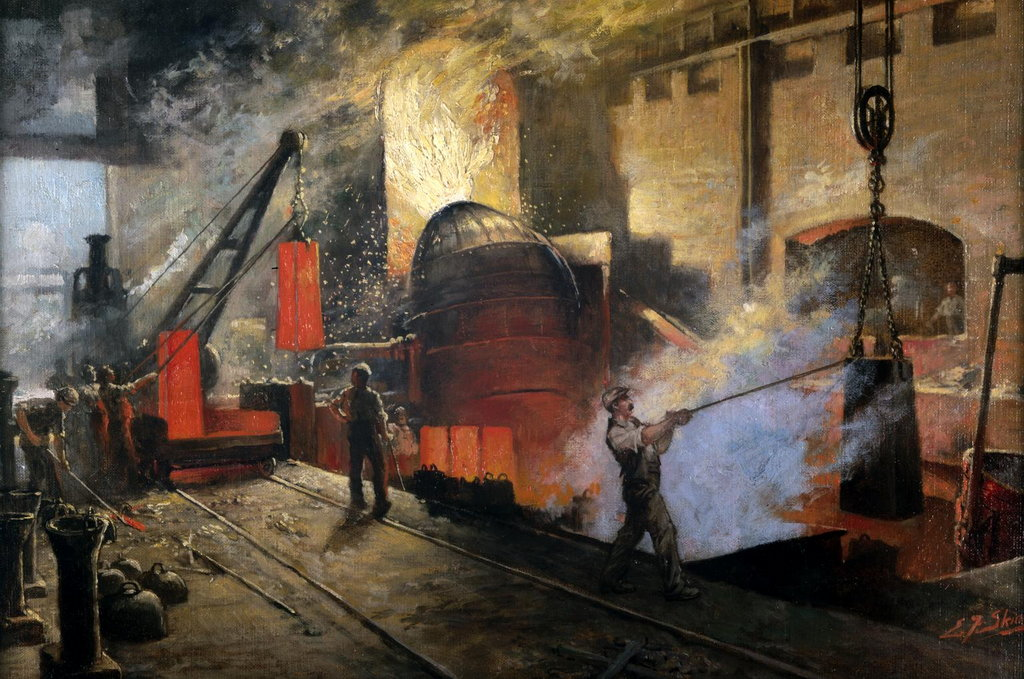 Penistone Steel Works by EF Skinner