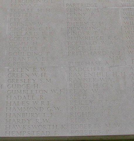 Memorial to Percy Roberts