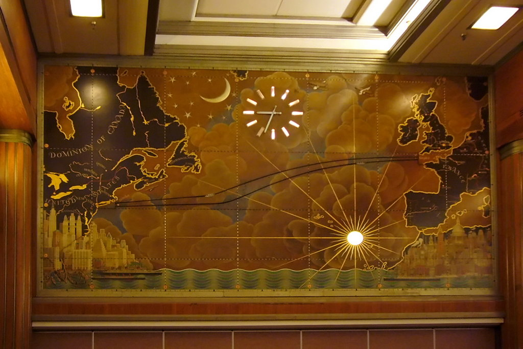 RMS Queen Mary, Dining Room Map