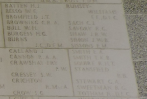 Memorial to Roland Squire