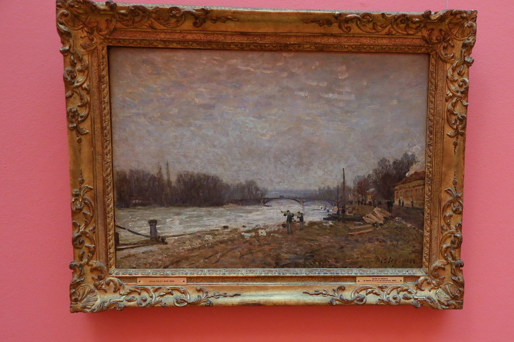 Sisley - Après la débâcle, la Seine au pont de Suresnes (1880)