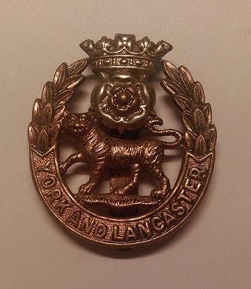 York and Lancaster Regiment Cap Badge